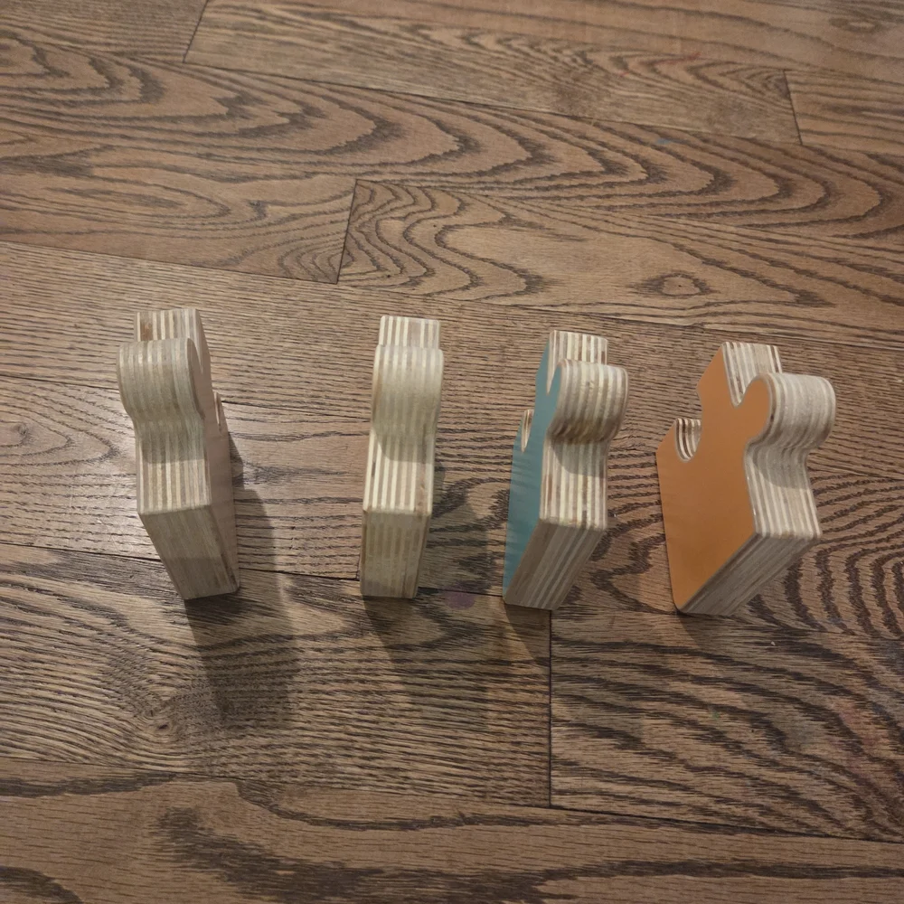 Lovevery-  Colorful Chunky Wooden Jiggsaw Puzzle